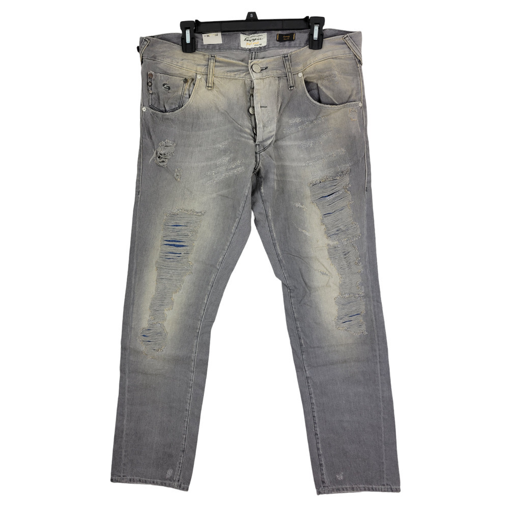 Energie Burney Men's Distressed Designer Slim Fit Jeans Size 36